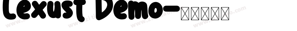 Lexust Demo字体转换